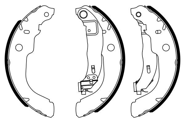 BOSCH 0 986 487 960 Brake Shoe Set
