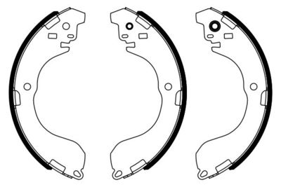 Brake Shoe Set BOSCH 0 986 487 962