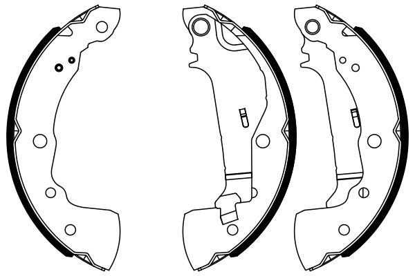 BOSCH 0 986 487 963 Brake Shoe Set