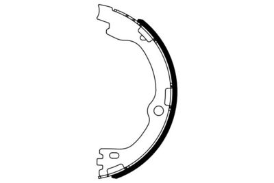 Brake Shoe Set, parking brake BOSCH 0 986 487 964
