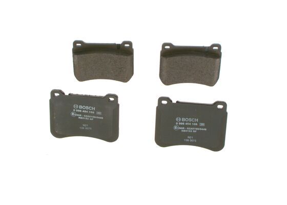 BOSCH 0 986 494 166 Brake Pad Set, disc brake