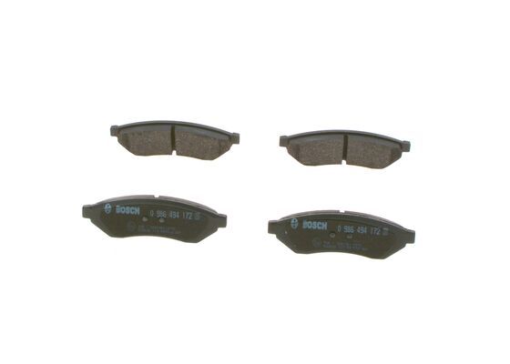 BOSCH 0 986 494 172 Brake Pad Set, disc brake