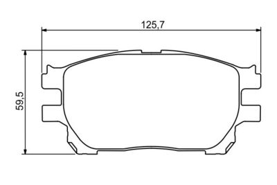 Brake Pad Set, disc brake BOSCH 0 986 494 212