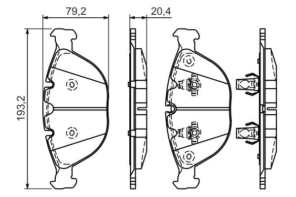 BOSCH 0 986 494 217 Brake Pad Set, disc brake