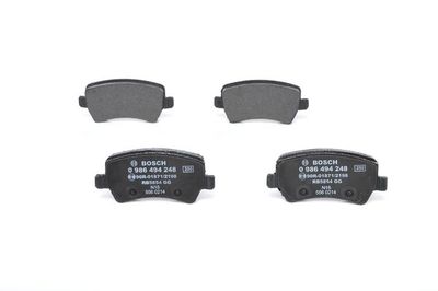 Brake Pad Set, disc brake BOSCH 0 986 494 248