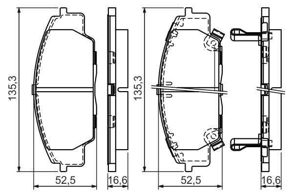BOSCH 0 986 494 311 Brake Pad Set, disc brake
