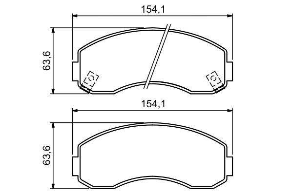 BOSCH 0 986 494 314 Brake Pad Set, disc brake