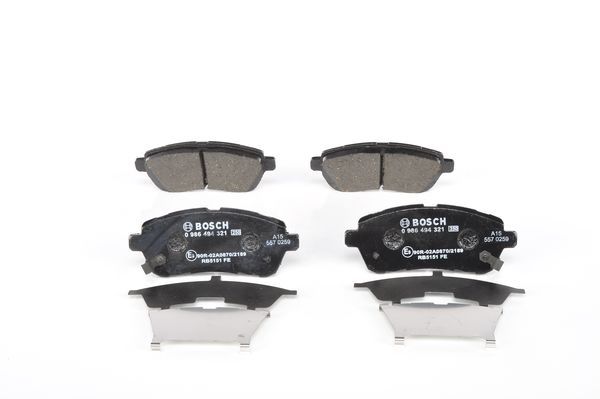 BOSCH 0 986 494 321 Brake Pad Set, disc brake
