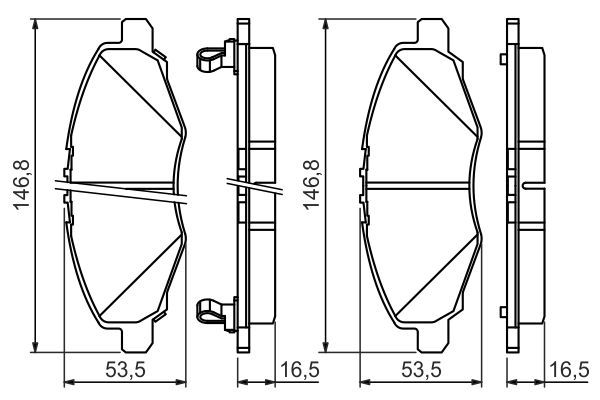 BOSCH 0 986 494 326 Brake Pad Set, disc brake