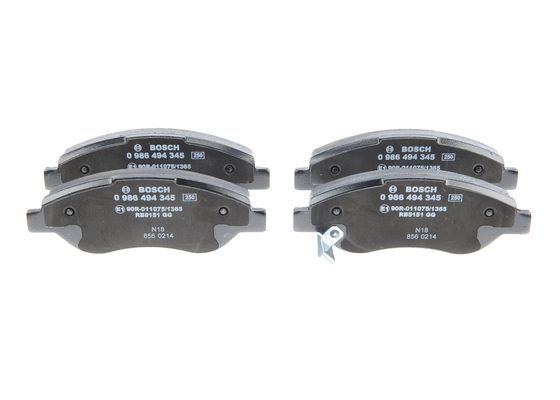 BOSCH 0 986 494 345 Brake Pad Set, disc brake
