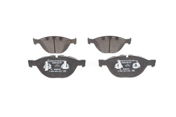 BOSCH 0 986 494 349 Brake Pad Set, disc brake