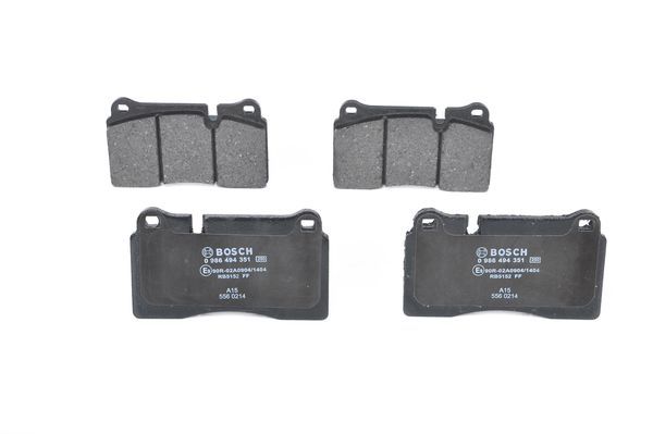 BOSCH 0 986 494 351 Brake Pad Set, disc brake