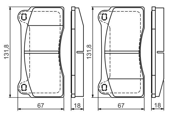 BOSCH 0 986 494 353 Brake Pad Set, disc brake