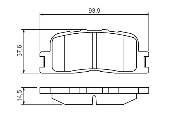 BOSCH 0 986 494 359 Brake Pad Set, disc brake