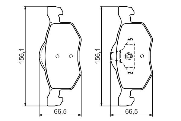 BOSCH 0 986 494 361 Brake Pad Set, disc brake