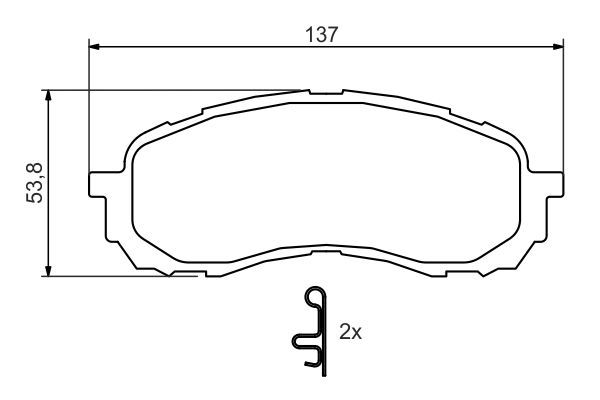 BOSCH 0 986 494 373 Brake Pad Set, disc brake