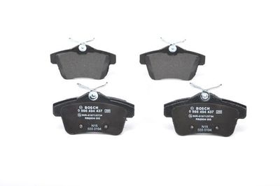 Brake Pad Set, disc brake BOSCH 0 986 494 437