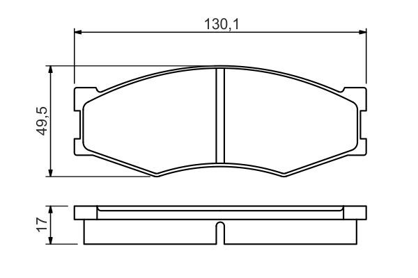 BOSCH 0 986 494 541 Brake Pad Set, disc brake