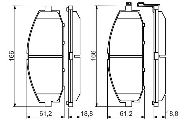 BOSCH 0 986 494 560 Brake Pad Set, disc brake