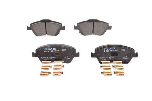 BOSCH 0 986 494 638 Brake Pad Set, disc brake