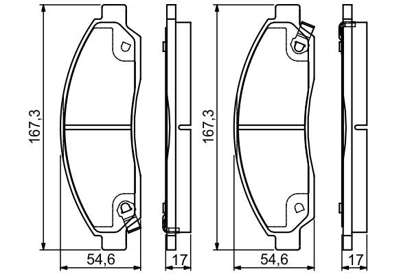 BOSCH 0 986 495 159 Brake Pad Set, disc brake