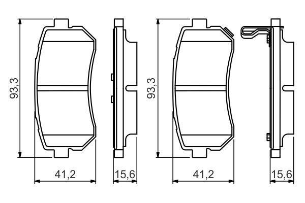 BOSCH 0 986 495 354 Brake Pad Set, disc brake