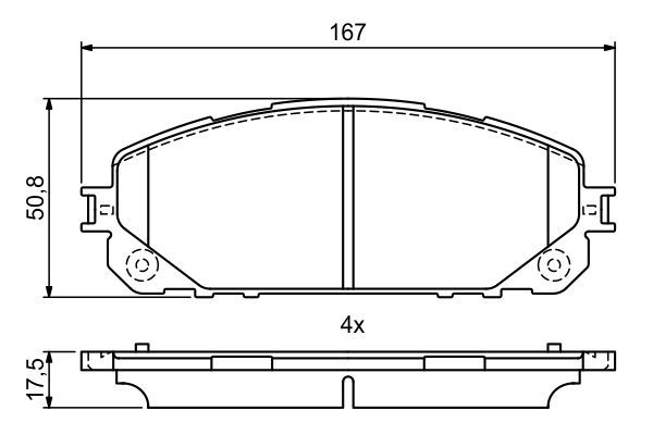 BOSCH 0 986 495 404 Brake Pad Set, disc brake