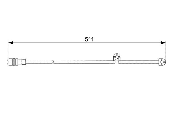 BOSCH 1 987 473 062 Warning Contact, brake pad wear