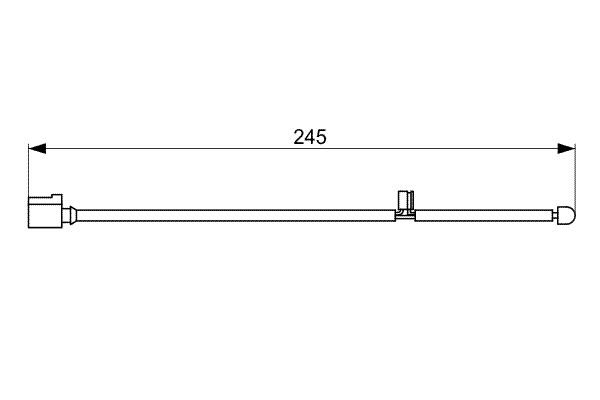 BOSCH 1 987 473 068 Warning Contact, brake pad wear
