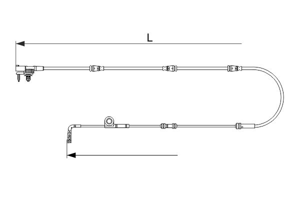 BOSCH 1 987 473 629 Warning Contact, brake pad wear