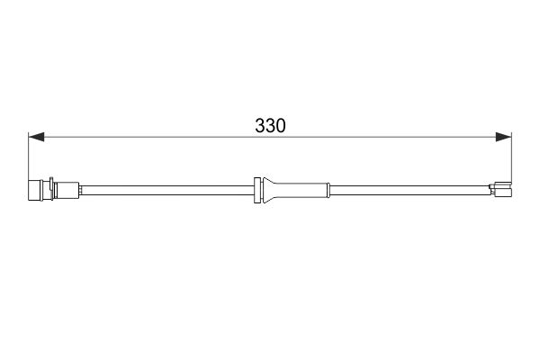 BOSCH 1 987 474 581 Warning Contact, brake pad wear