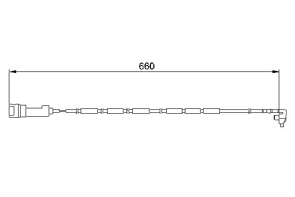 BOSCH 1 987 474 907 Warning Contact, brake pad wear