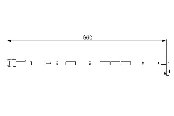 BOSCH 1 987 474 921 Warning Contact, brake pad wear