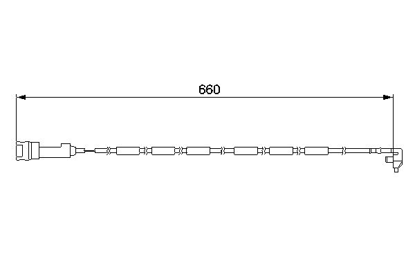 BOSCH 1 987 474 923 Warning Contact, brake pad wear