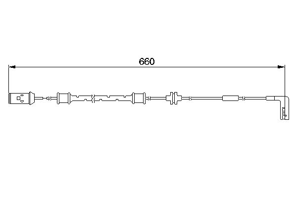 BOSCH 1 987 474 936 Warning Contact, brake pad wear
