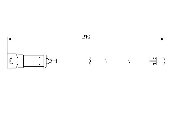 BOSCH 1 987 474 939 Warning Contact, brake pad wear