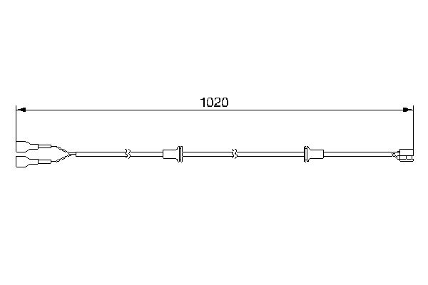 BOSCH 1 987 474 976 Warning Contact, brake pad wear