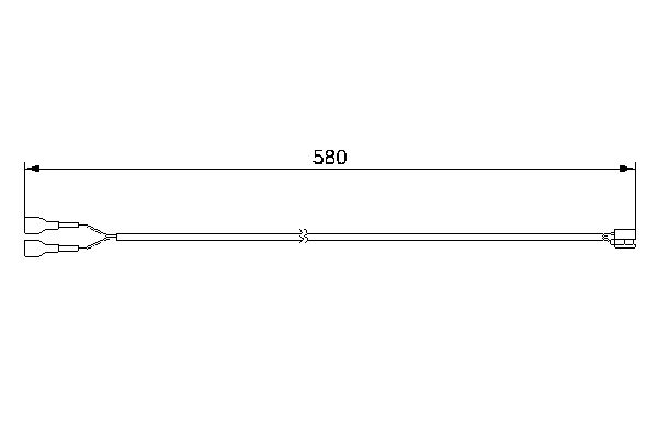 BOSCH 1 987 474 978 Warning Contact, brake pad wear