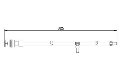 Warning Contact, brake pad wear BOSCH 1 987 474 984