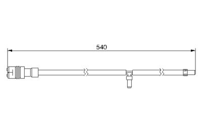 Warning Contact, brake pad wear BOSCH 1 987 474 993