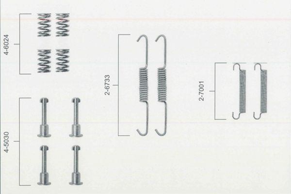 BOSCH 1 987 475 149 Accessory Kit, parking brake shoes