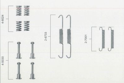 Accessory Kit, parking brake shoes BOSCH 1 987 475 149