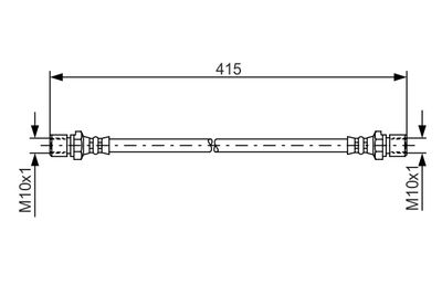Brake Hose BOSCH 1 987 476 011