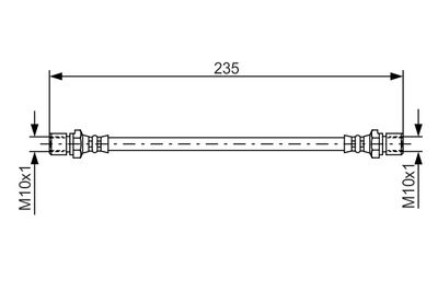 Brake Hose BOSCH 1 987 476 020