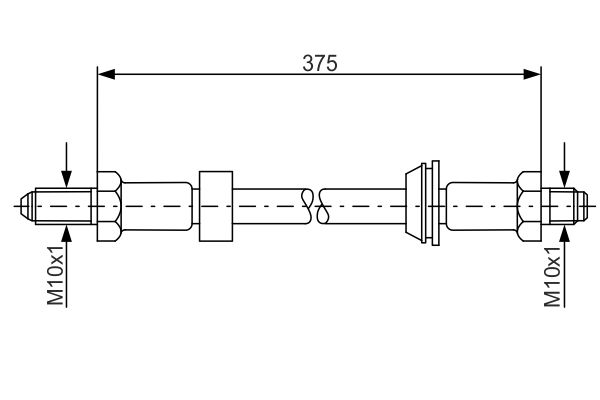 BOSCH 1 987 476 023 Brake Hose