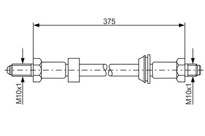Brake Hose BOSCH 1 987 476 023