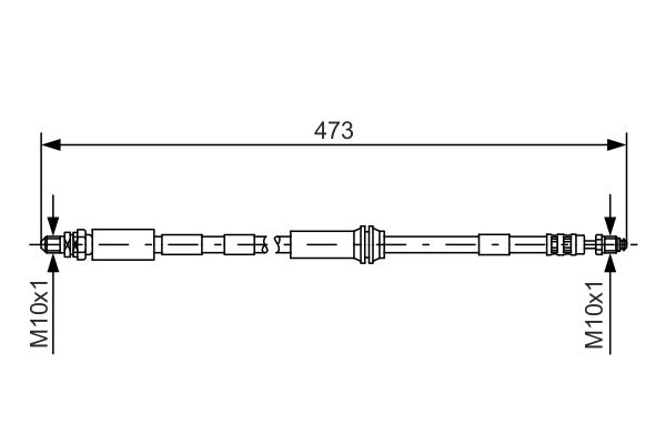 BOSCH 1 987 476 066 Brake Hose