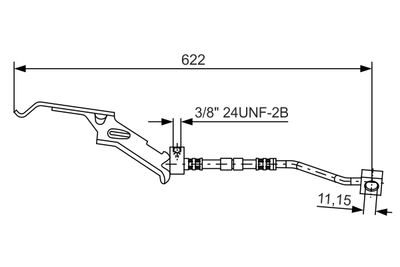 Brake Hose BOSCH 1 987 476 085