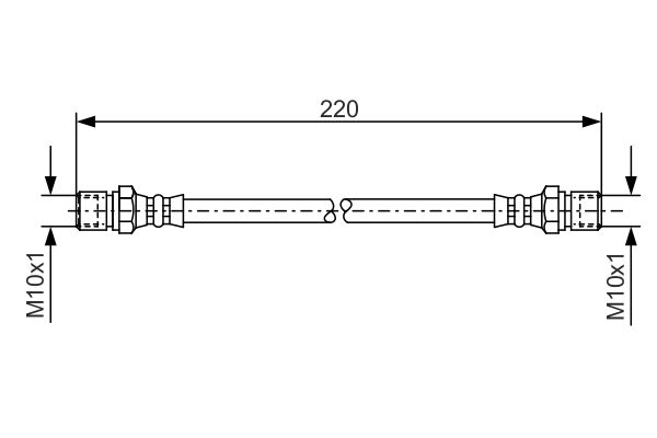 BOSCH 1 987 476 090 Brake Hose