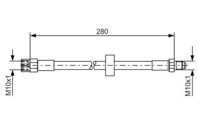 Brake Hose BOSCH 1 987 476 117